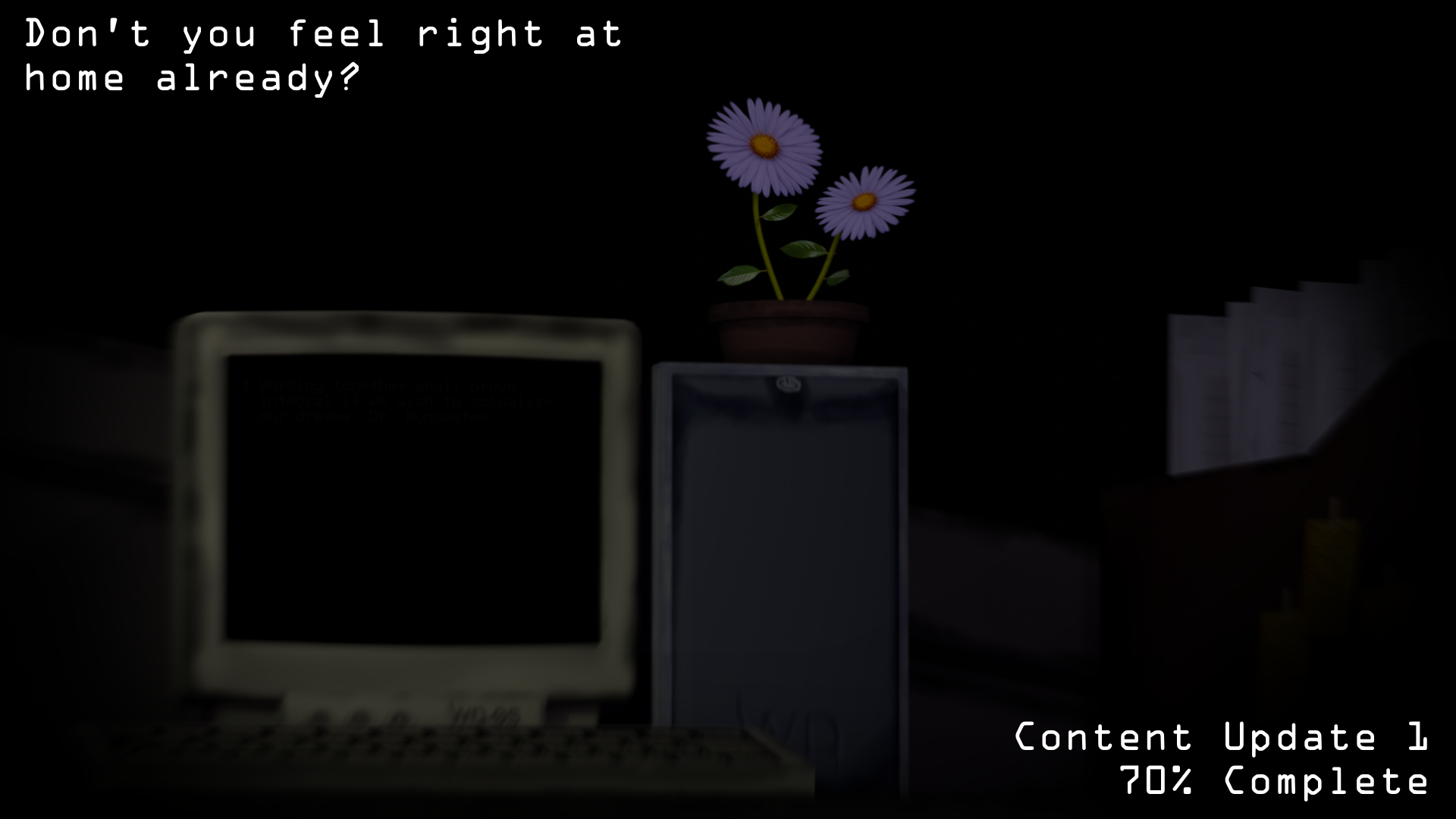 Content Update 1 is 70% Complete